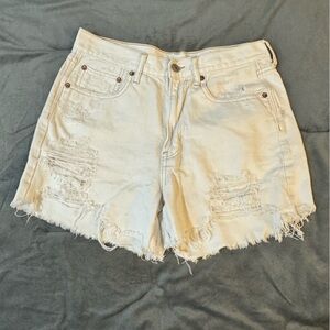 American Eagle Outfitters White Jean Shorts Distressed Casual

#1042